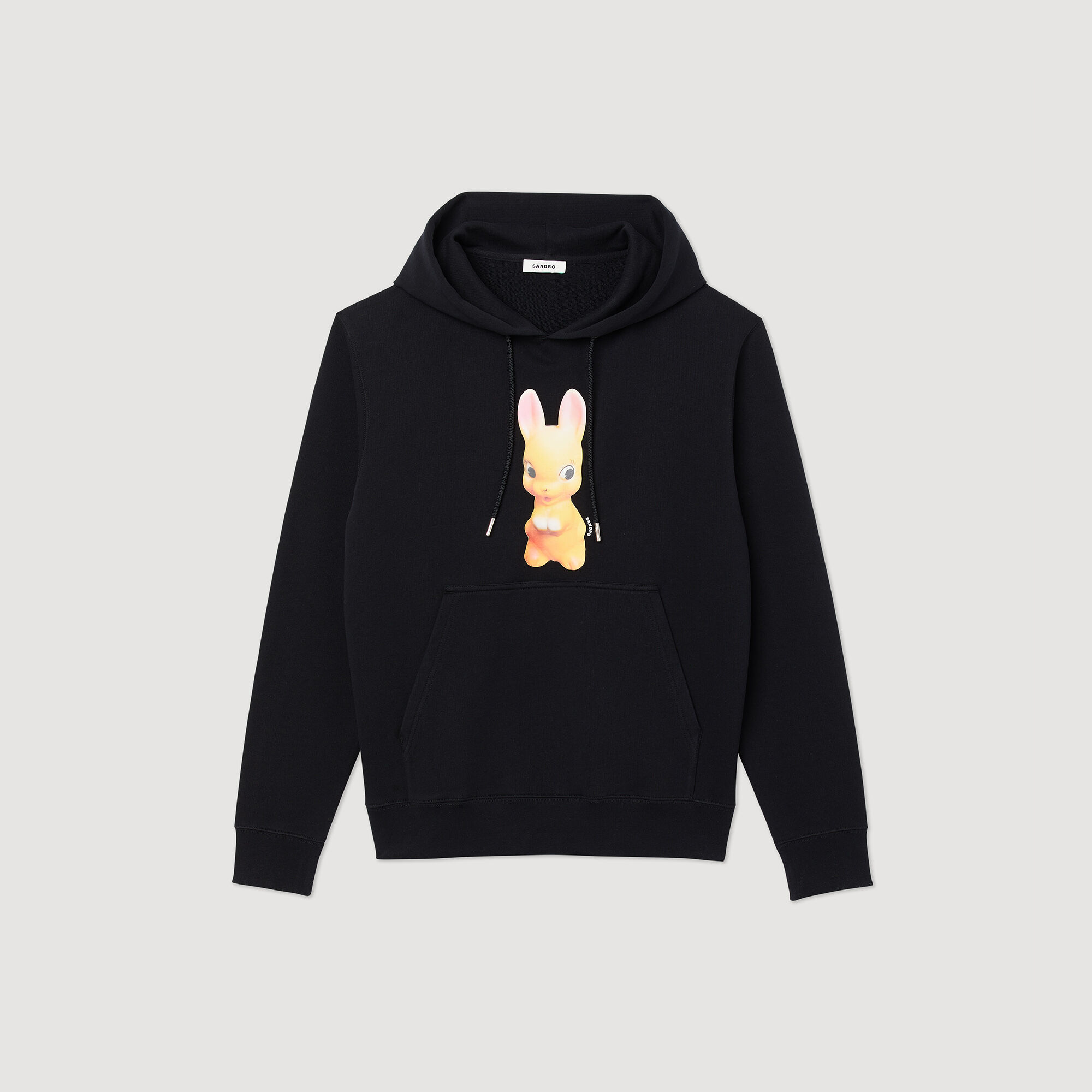 Sudadera con capucha, estampado conejo