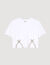 Camiseta corta con detalle de strass