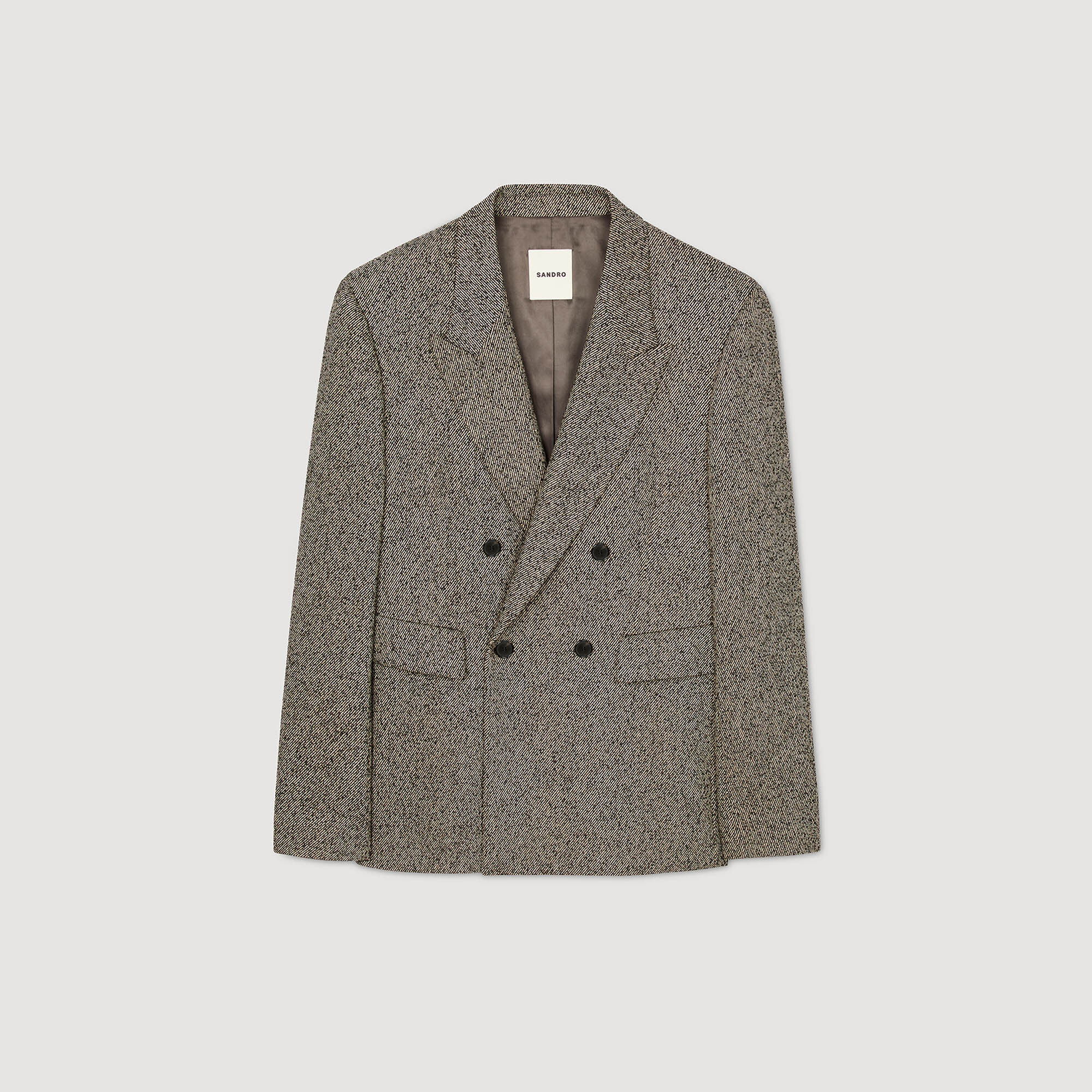 Chaqueta de traje cruzada