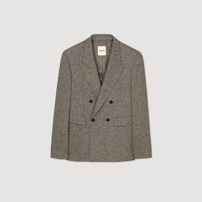 Chaqueta de traje cruzada