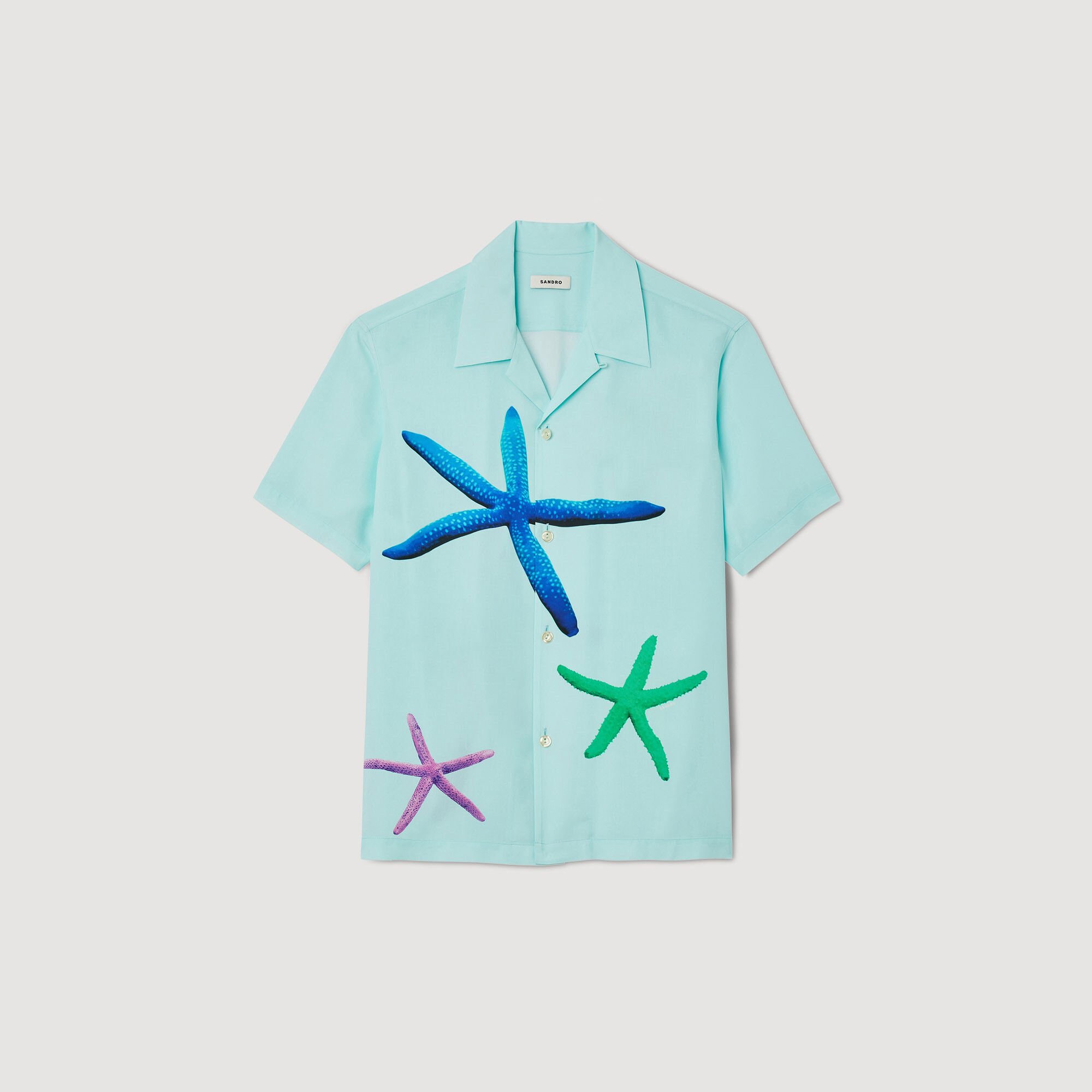 Camisa con estampado de estrellas de mar