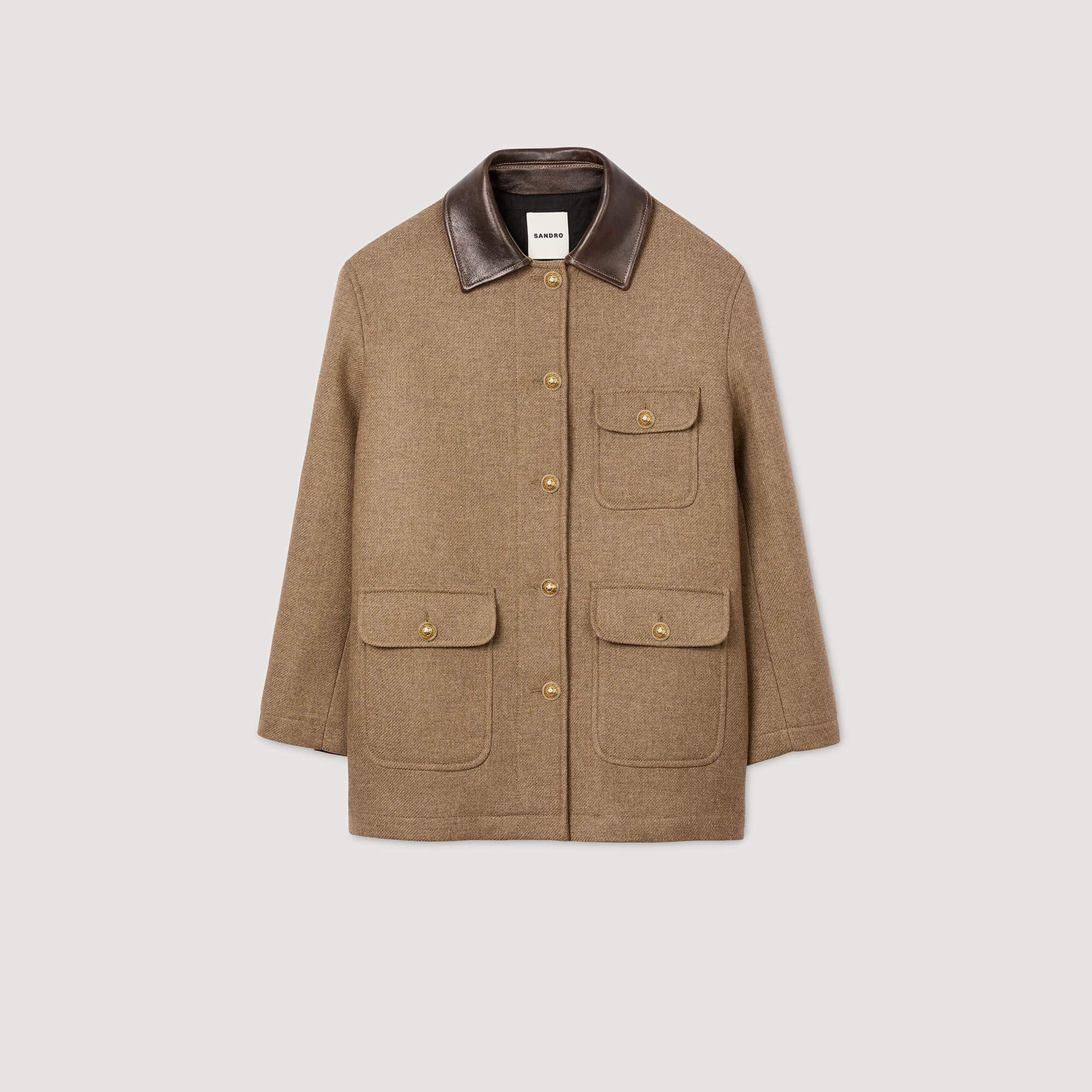 Abrigo de tweed