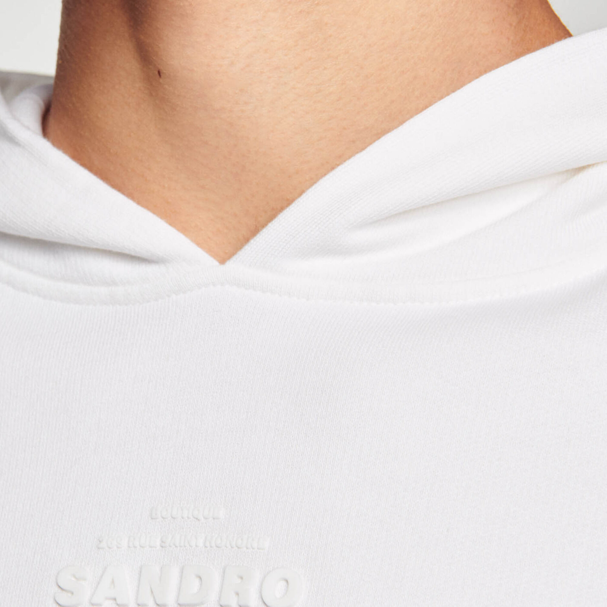 Sudadera con capucha y logotipo de goma