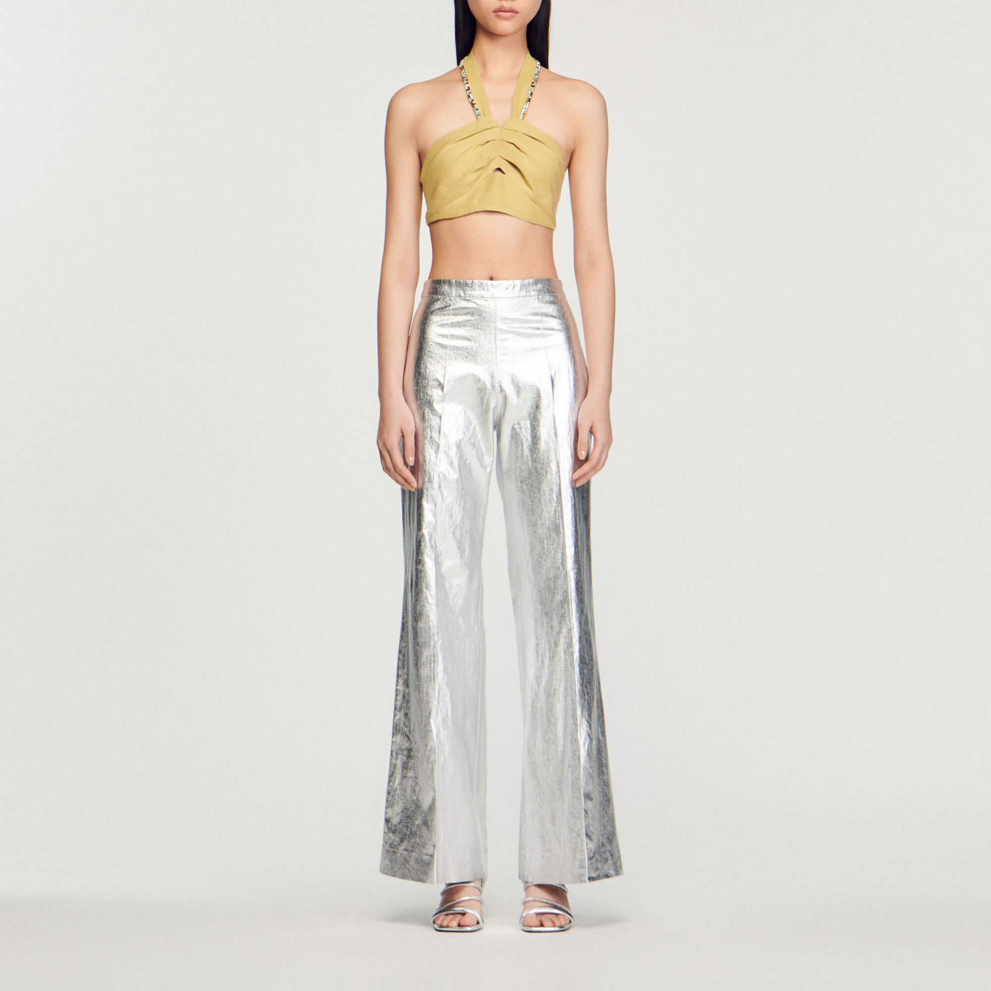 Top corto sublimado con strass
