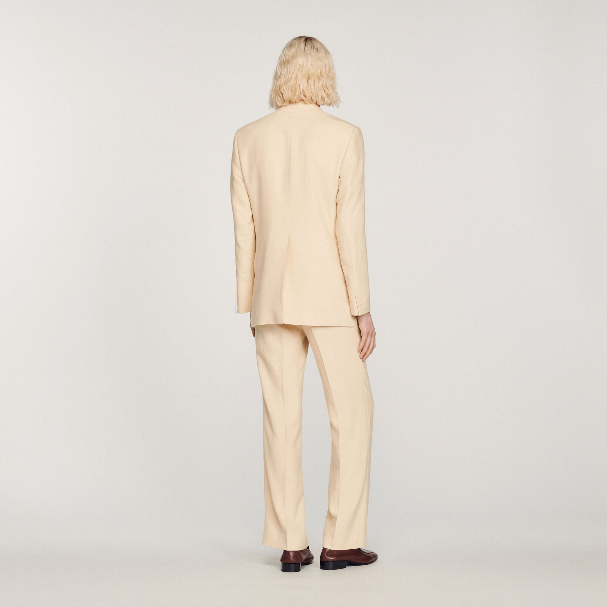 Chaqueta de traje de lino