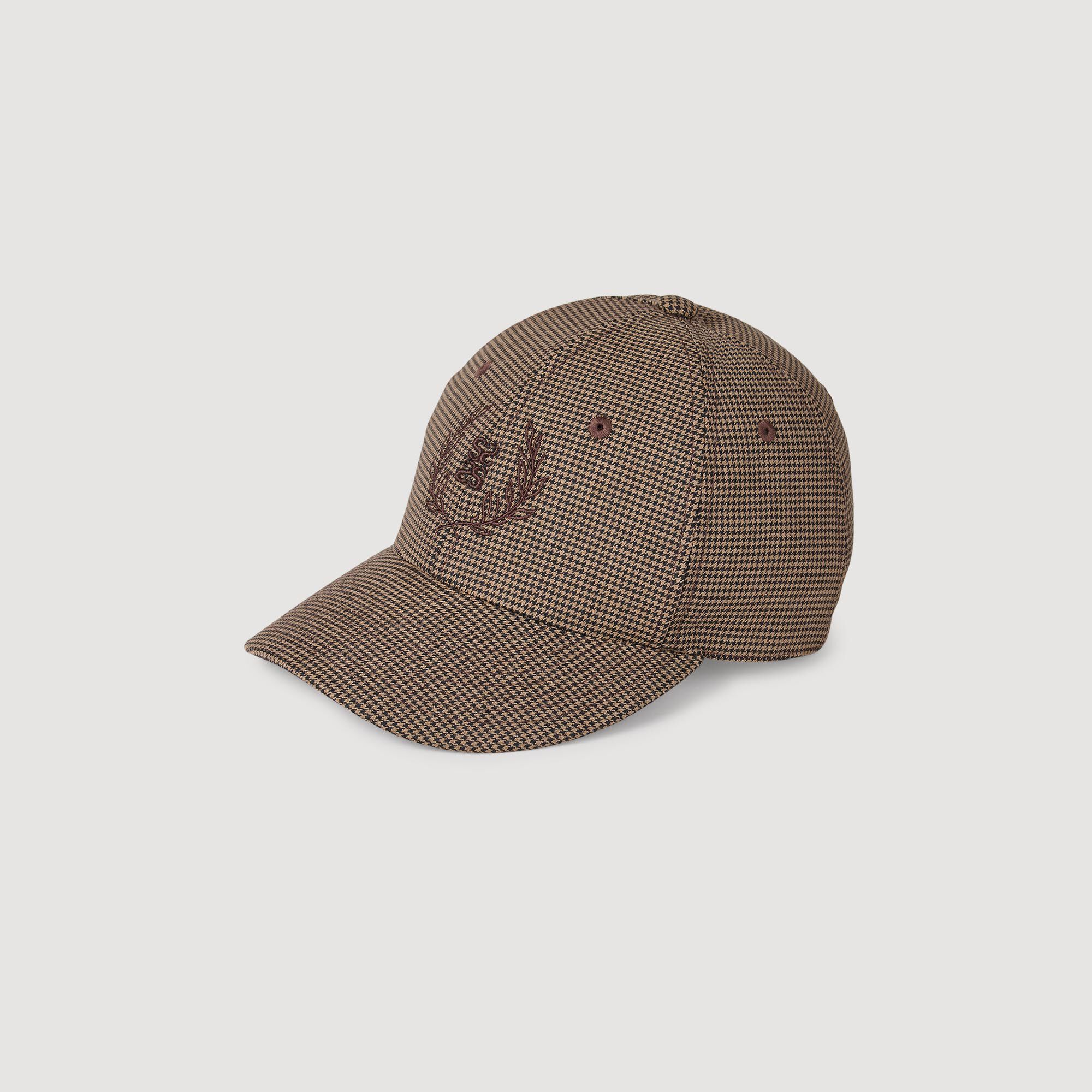 Gorra estampado pied de puce