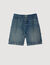 Pantalón corto de denim elástico