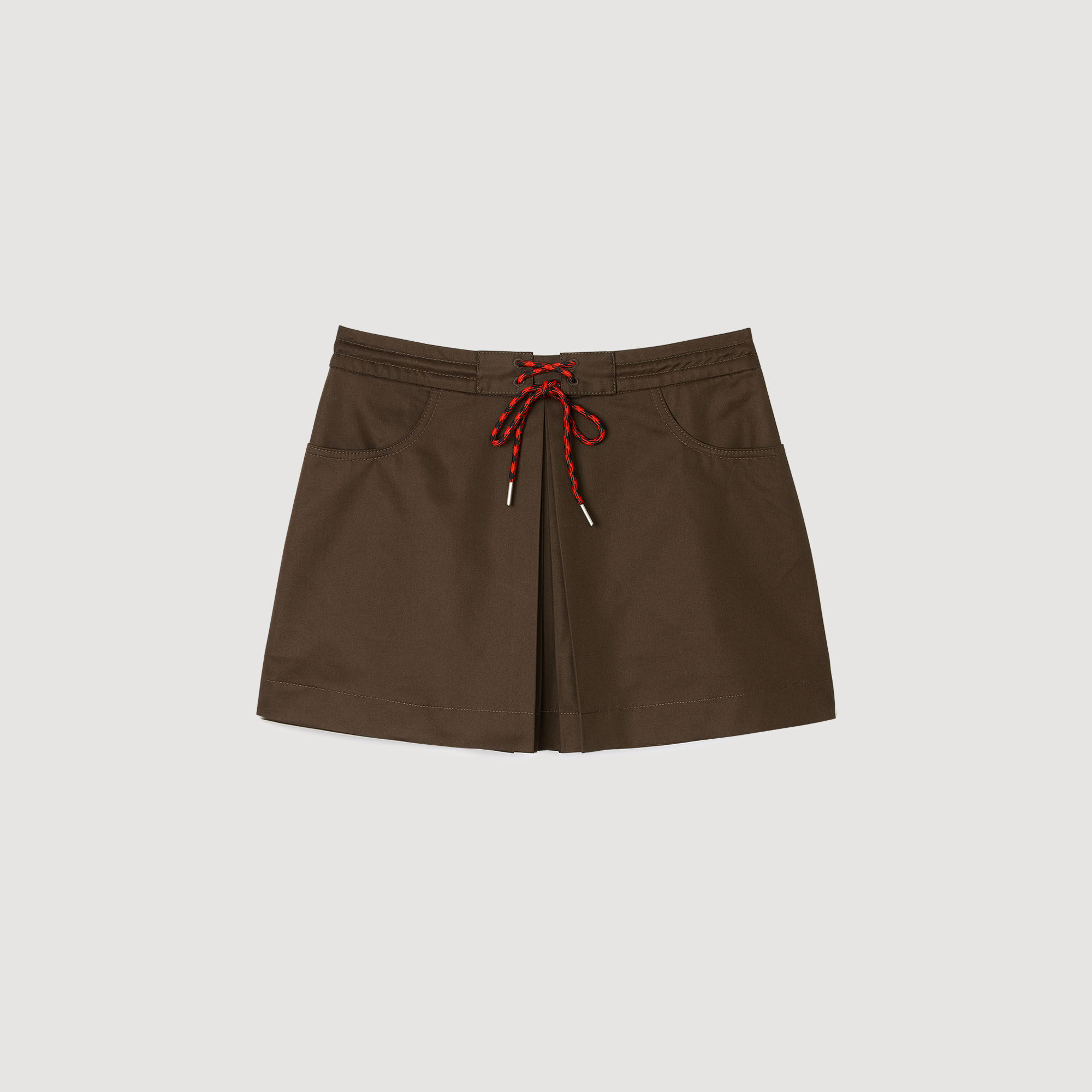Falda pantalón con pliegue