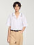 Camisa con cuello de ganchillo
