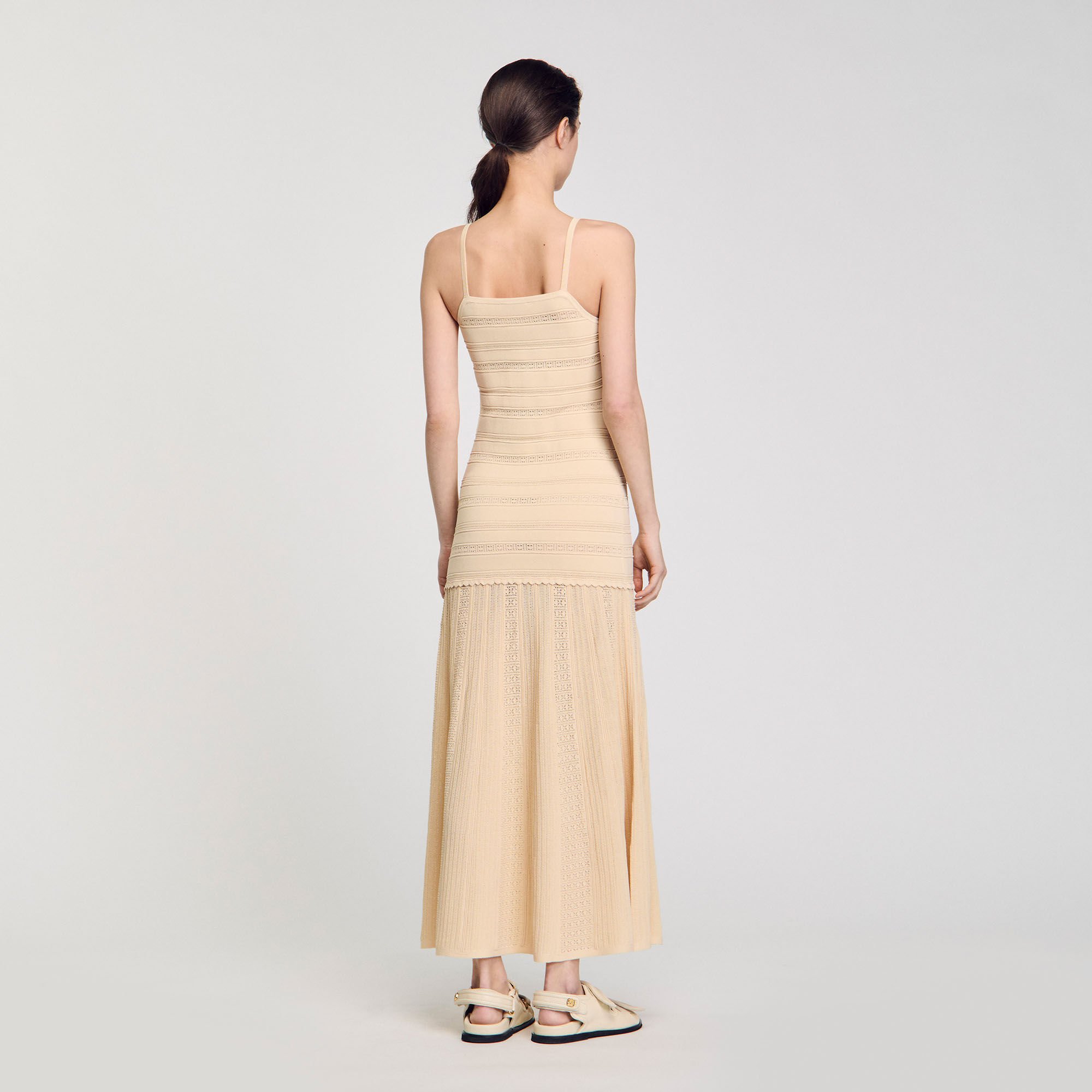 Vestido largo de punto