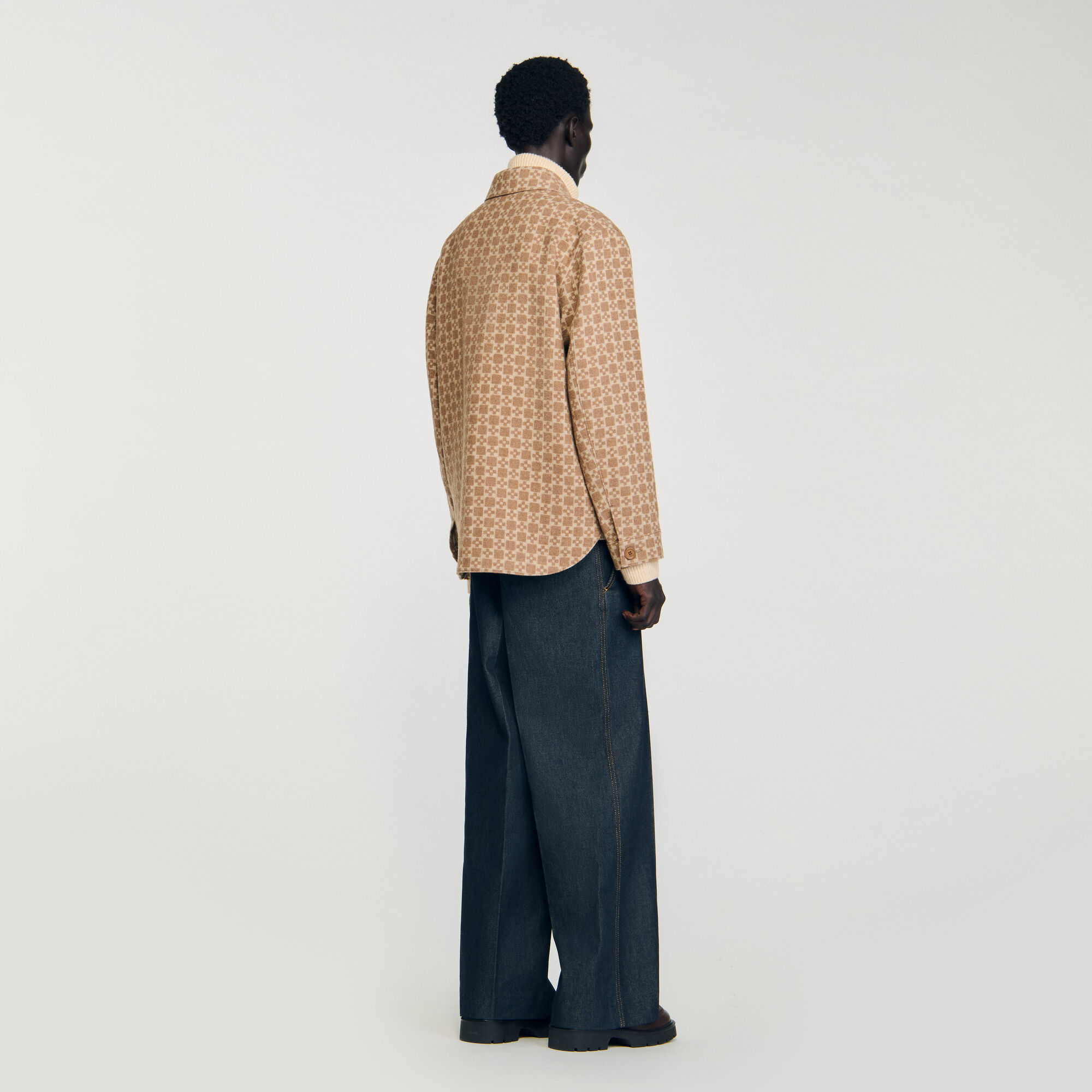 Sobrecamisa jacquard Square Cross