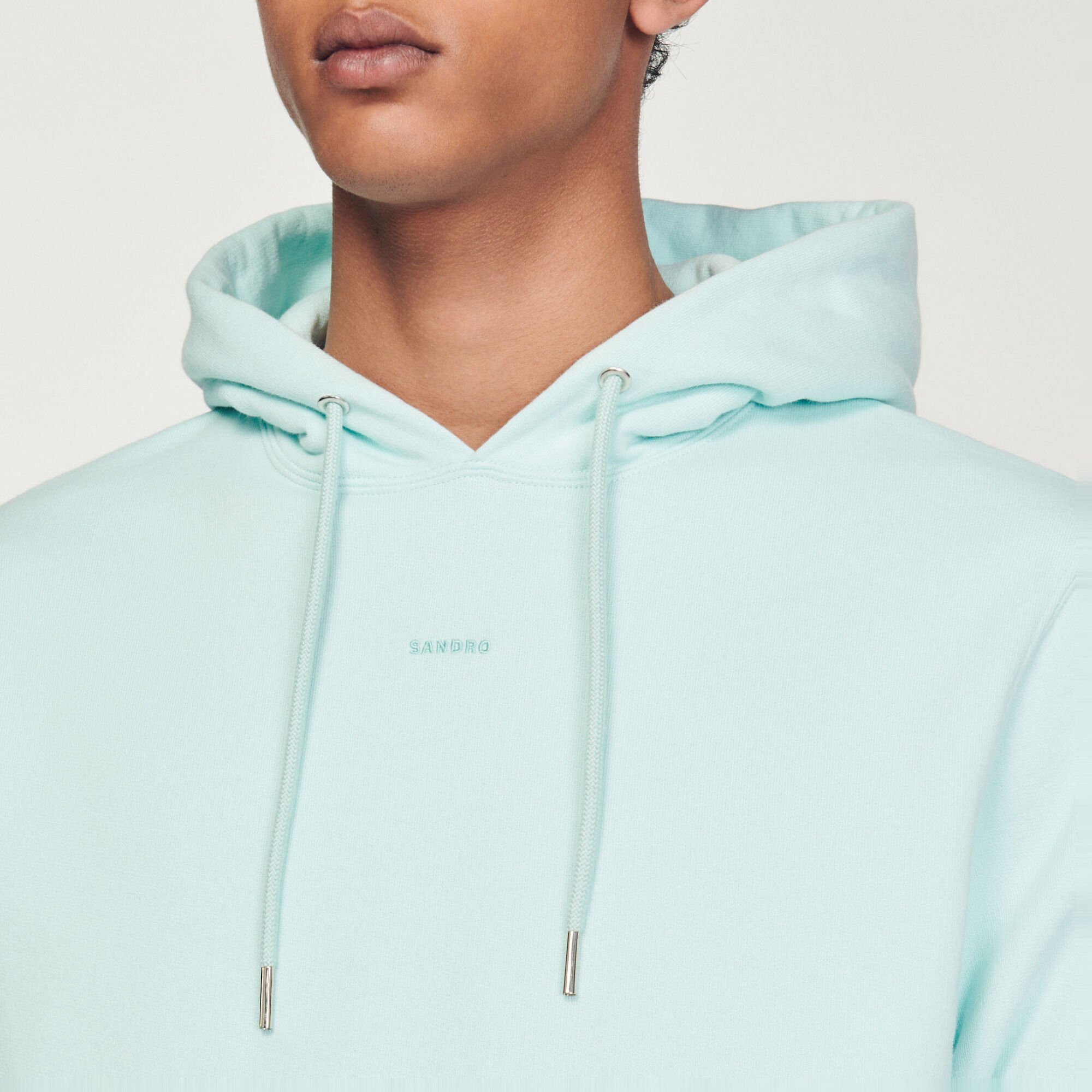 Sudadera hombre bordado algodón orgánico