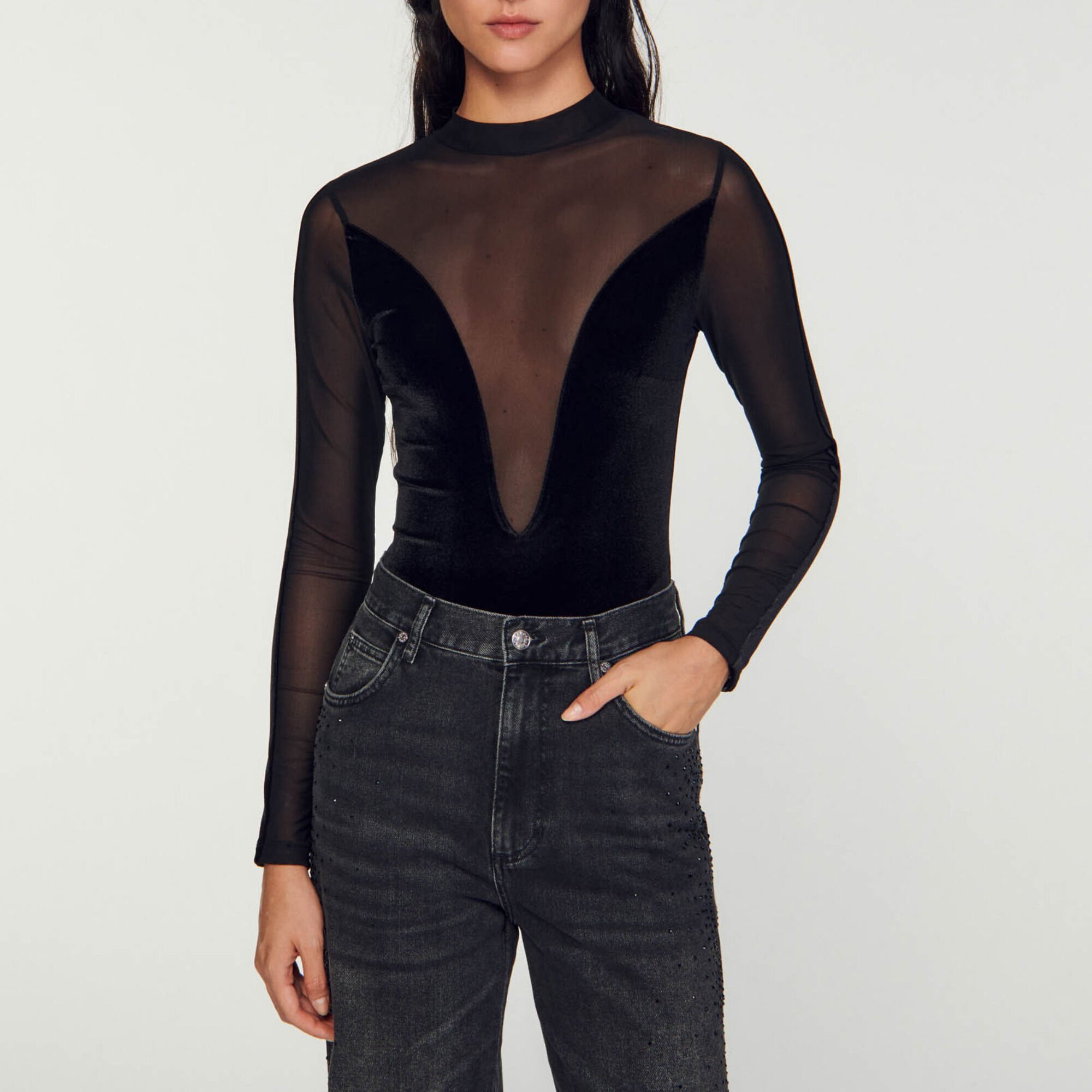 Body de terciopelo