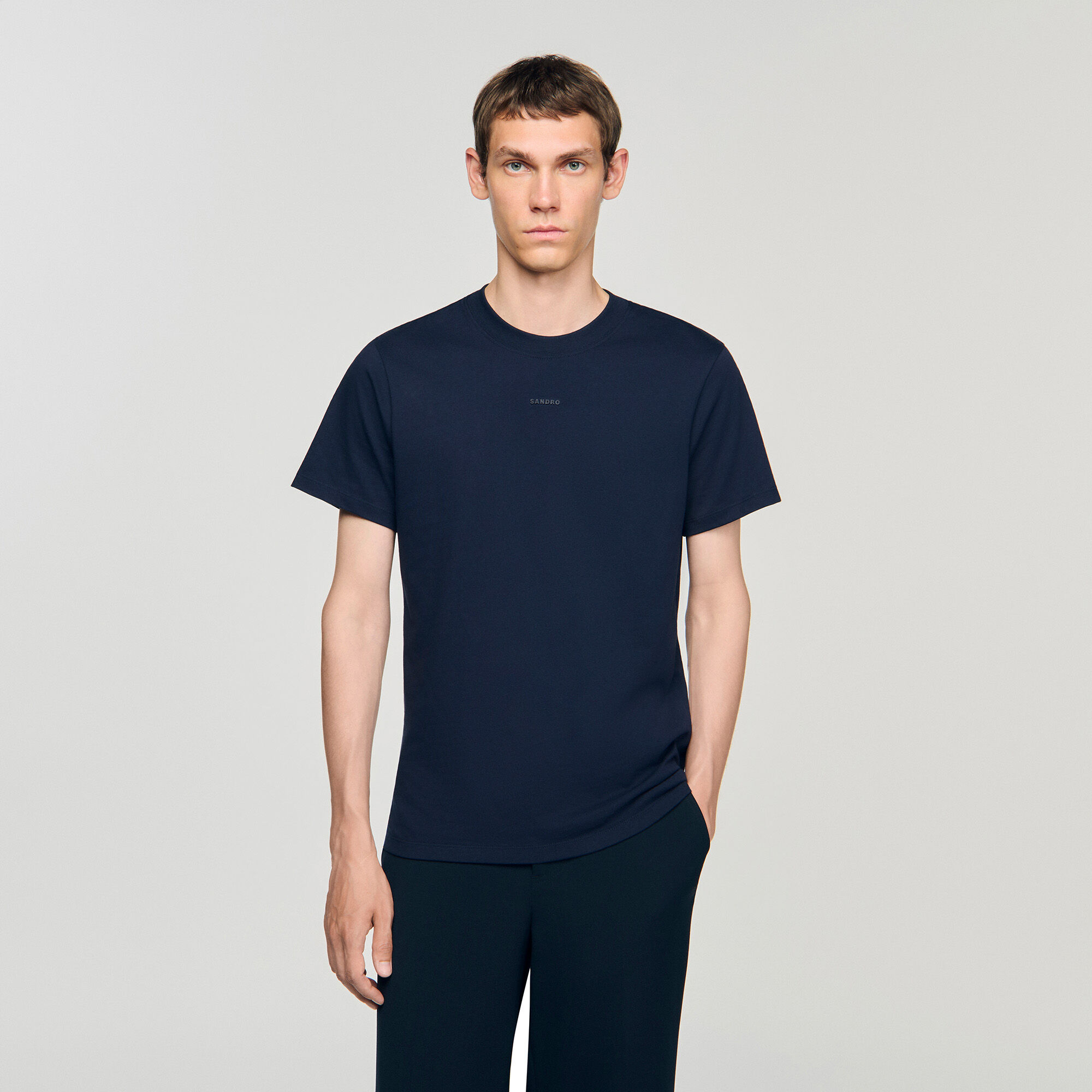 Camiseta de algodón con logotipo