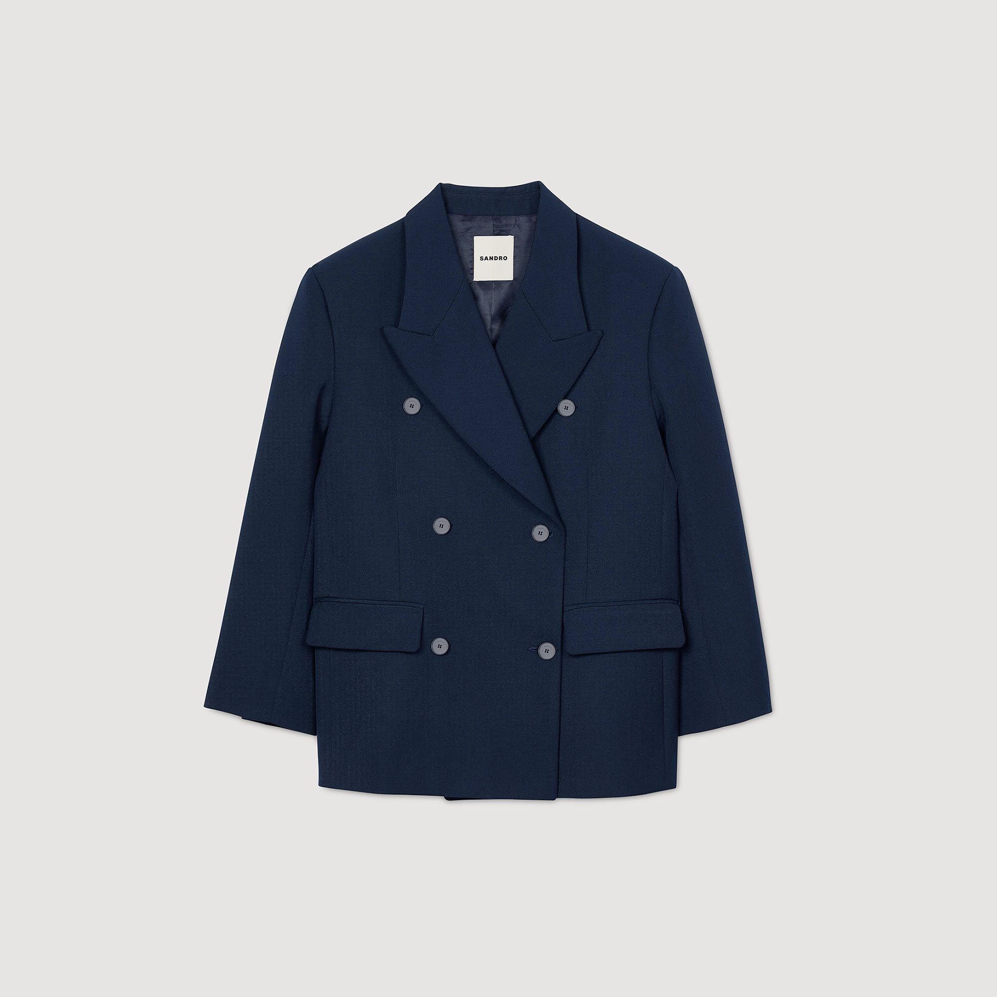 Chaqueta de traje de mezcla de lana