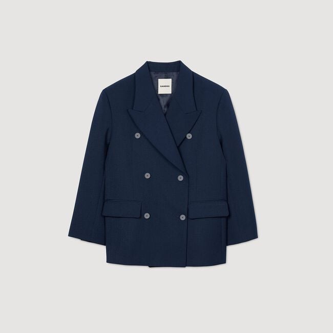 Chaqueta de traje de mezcla de lana