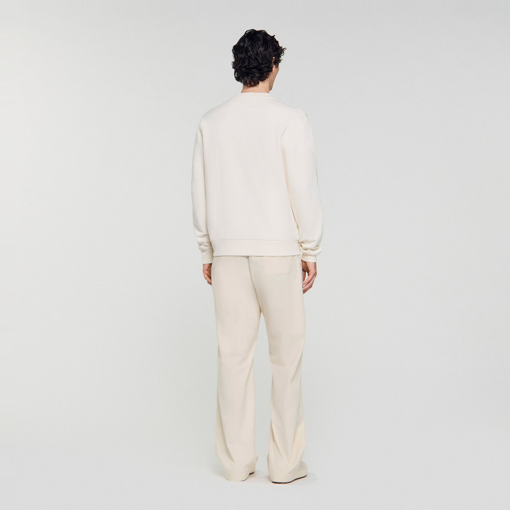 Sudadera oversize con parche de cuero - Hombre | Sandro
