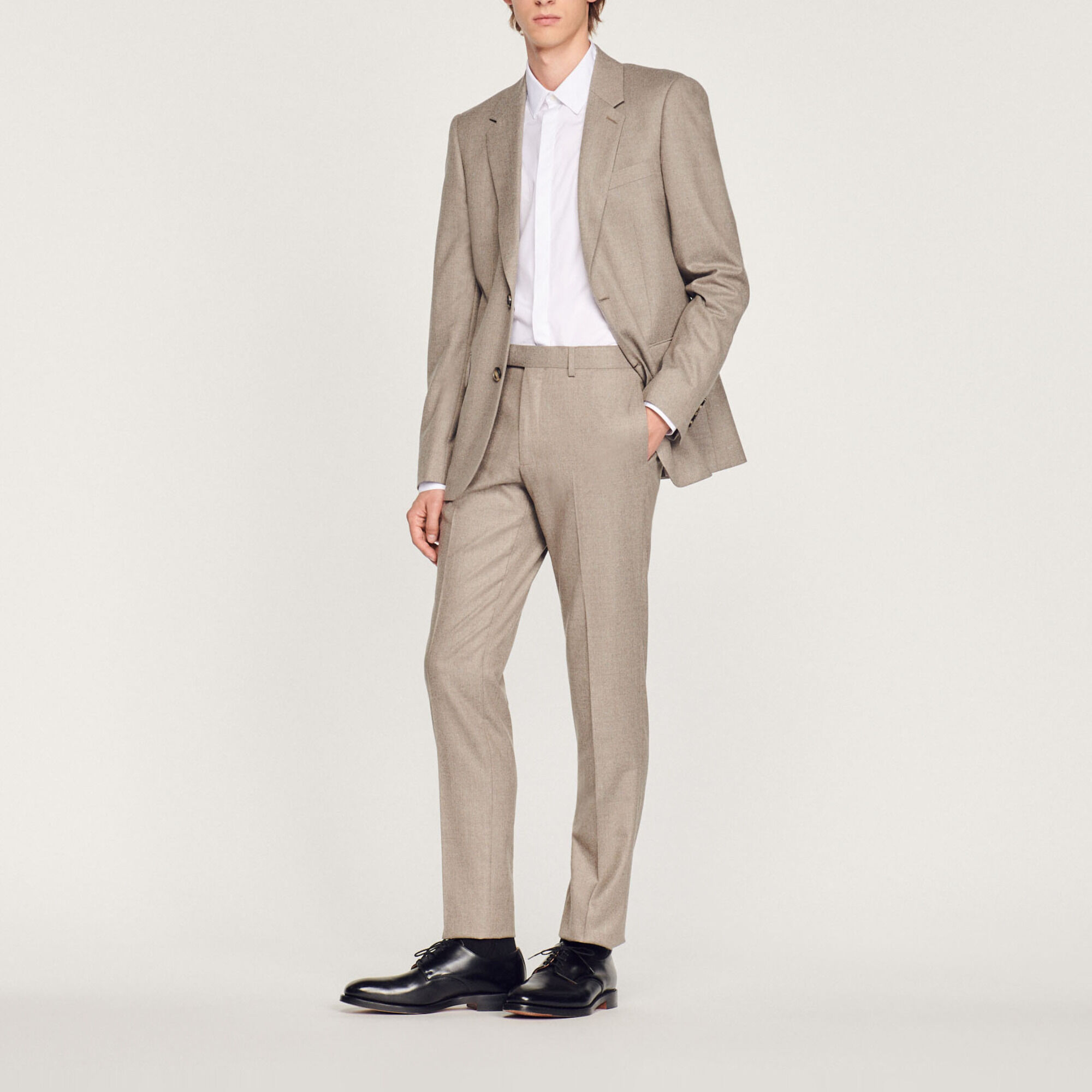 Pantalón de traje de franela