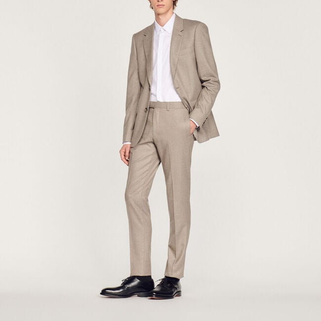 Pantalón de traje de franela