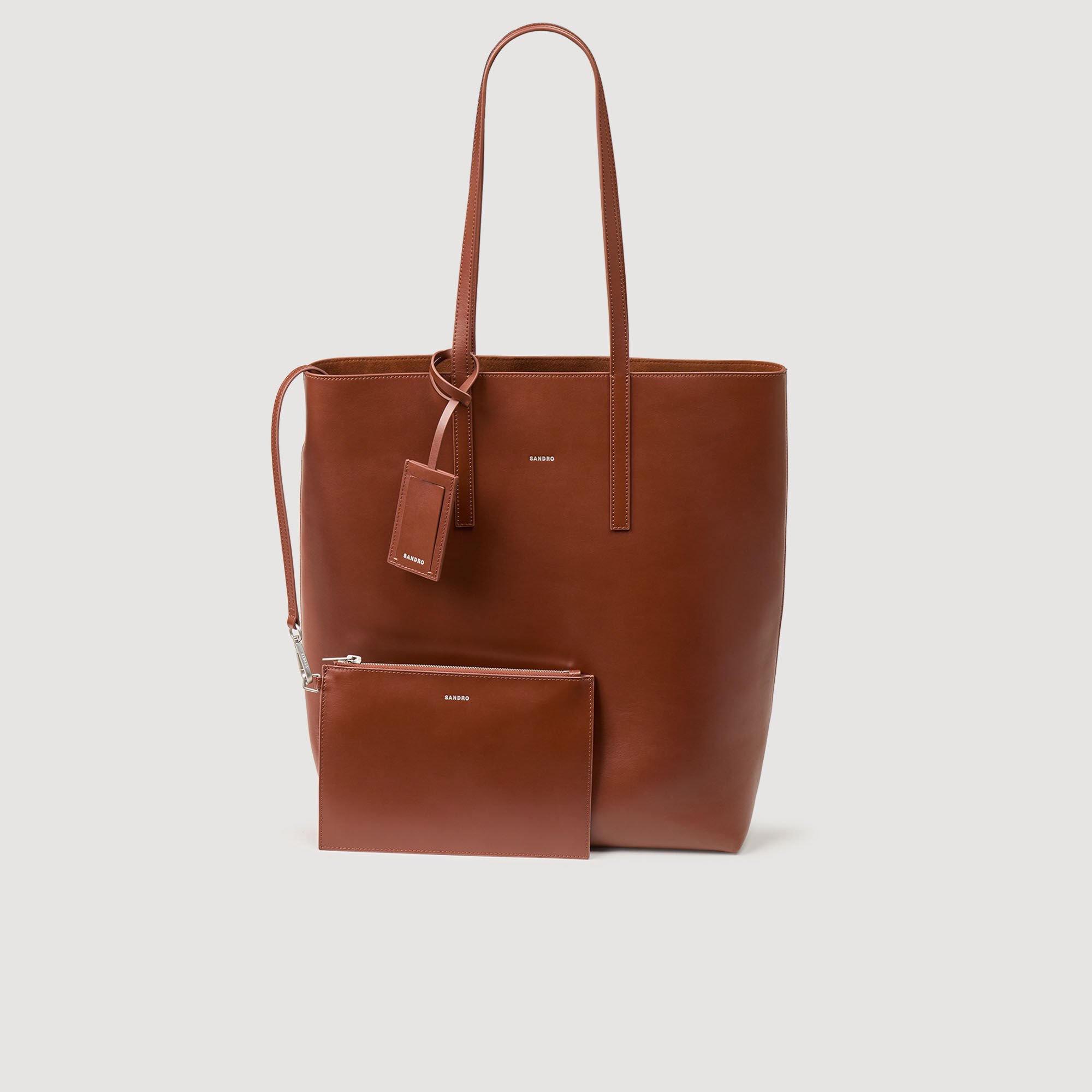 Bolso tote de cuero