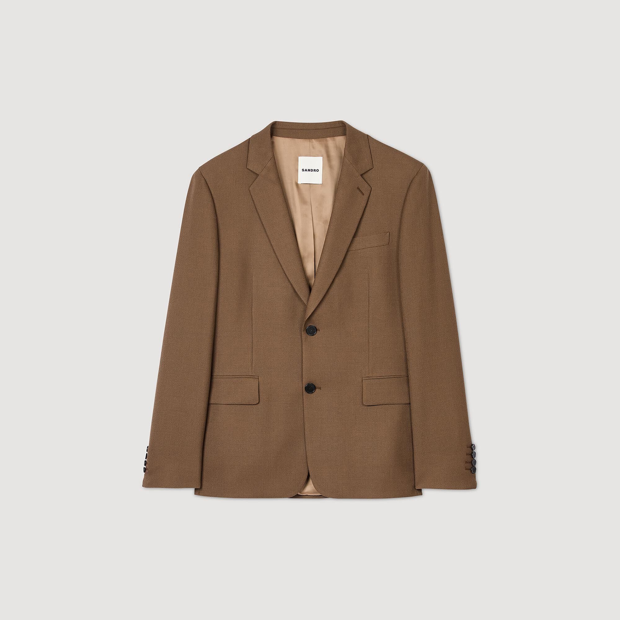 Chaqueta de traje de lana