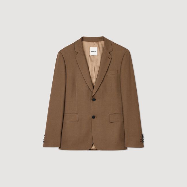 Chaqueta de traje de lana