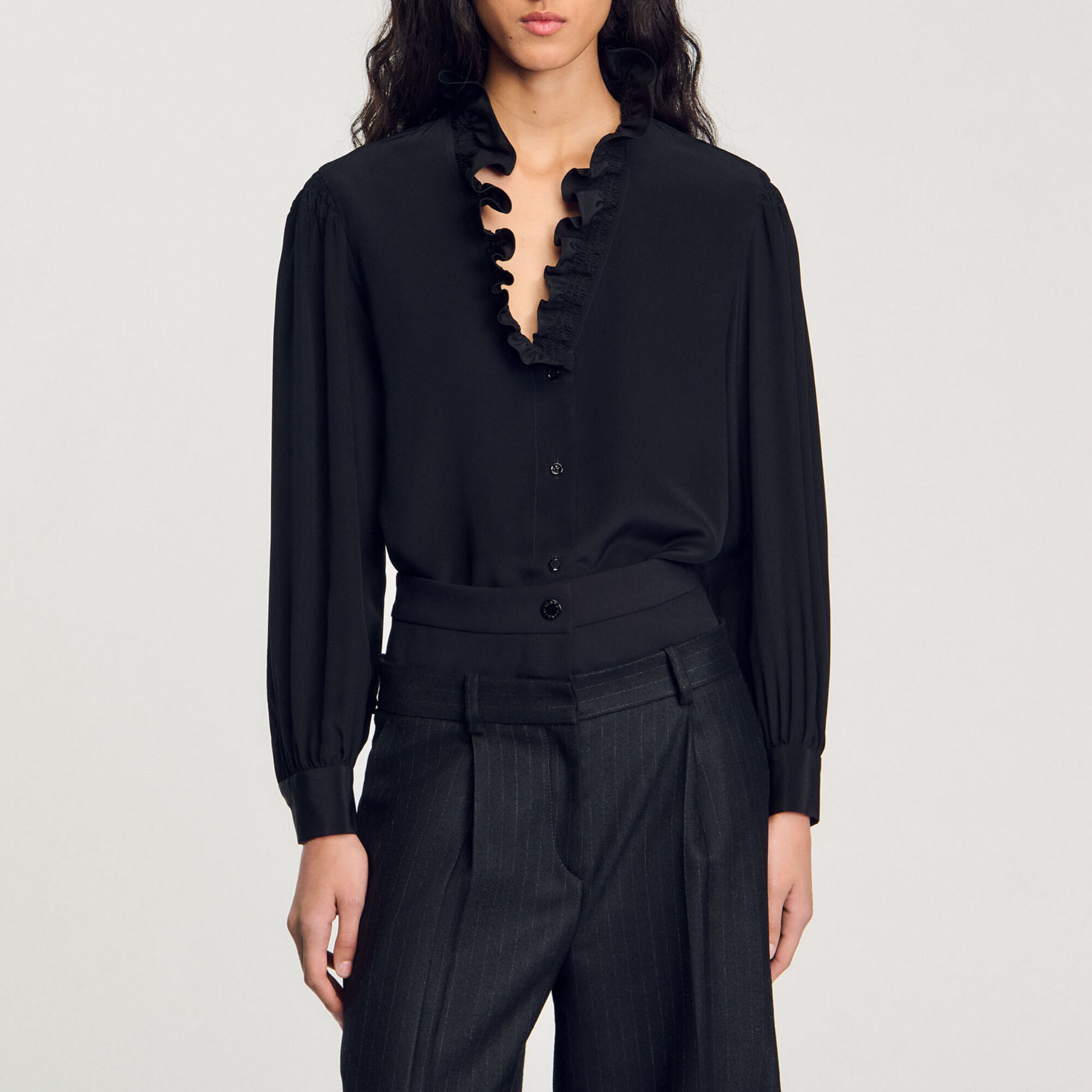 Camisa fluida de seda - Mujer | Sandro