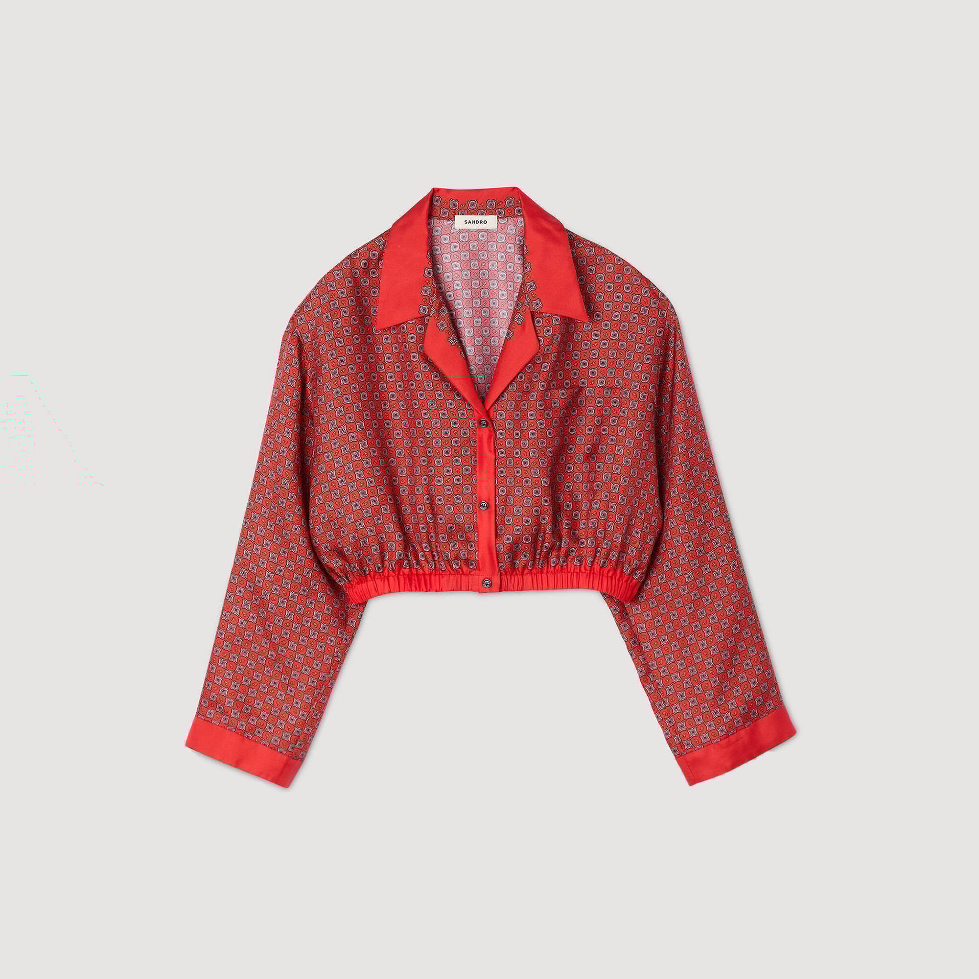 Camisa con estampado de pañuelo