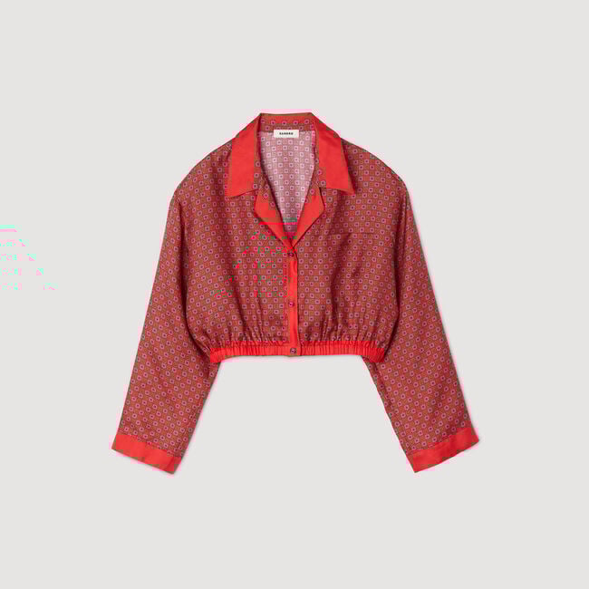 Camisa con estampado de pañuelo