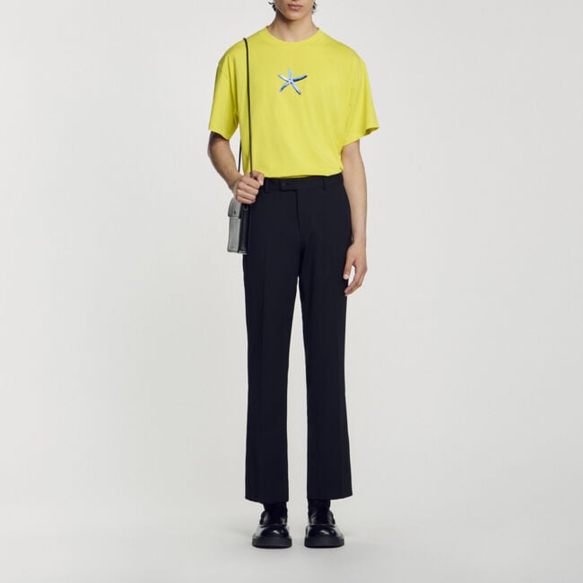 Camiseta con estampado estrella de mar