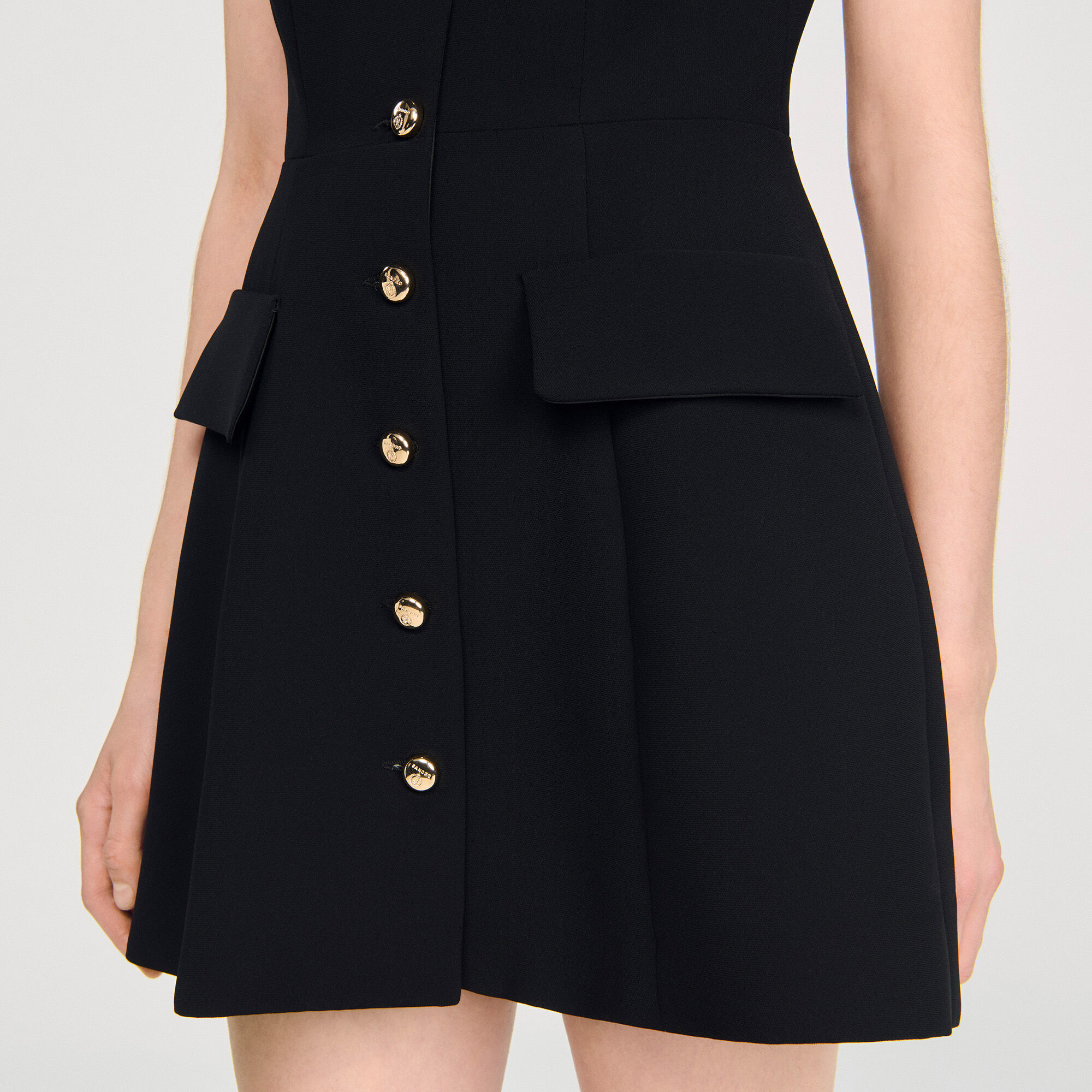 Vestido corto de punto