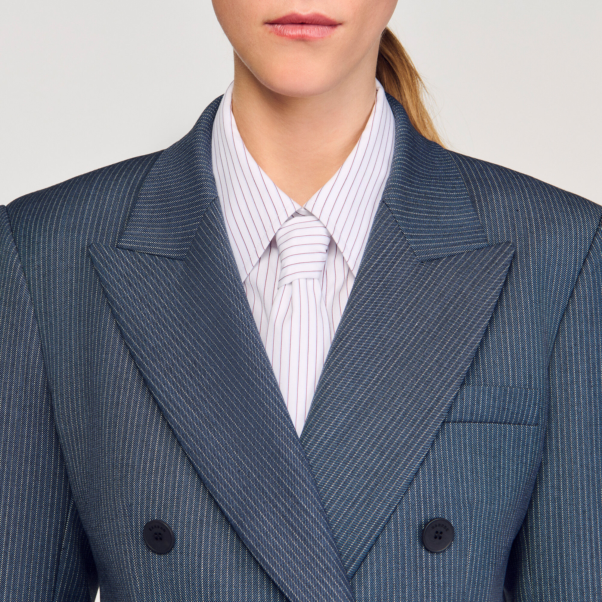 Chaqueta sastre de rayas