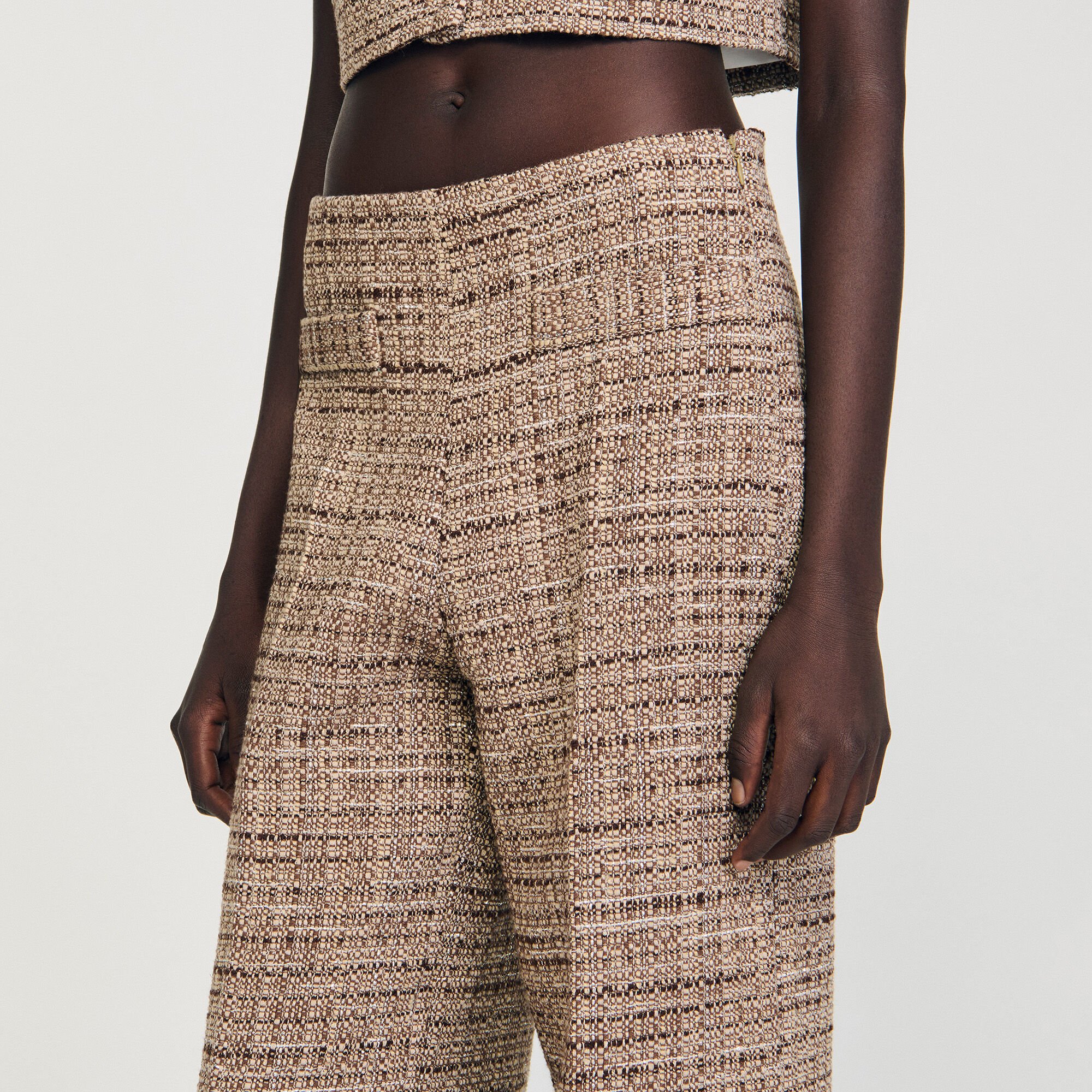 Pantalón de tweed de fantasía