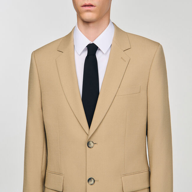 Chaqueta de traje de lana
