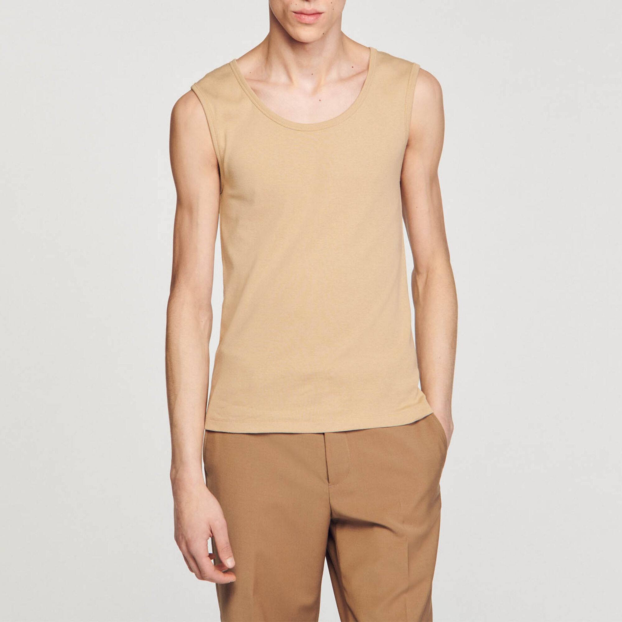 Camiseta de tirantes de algodón