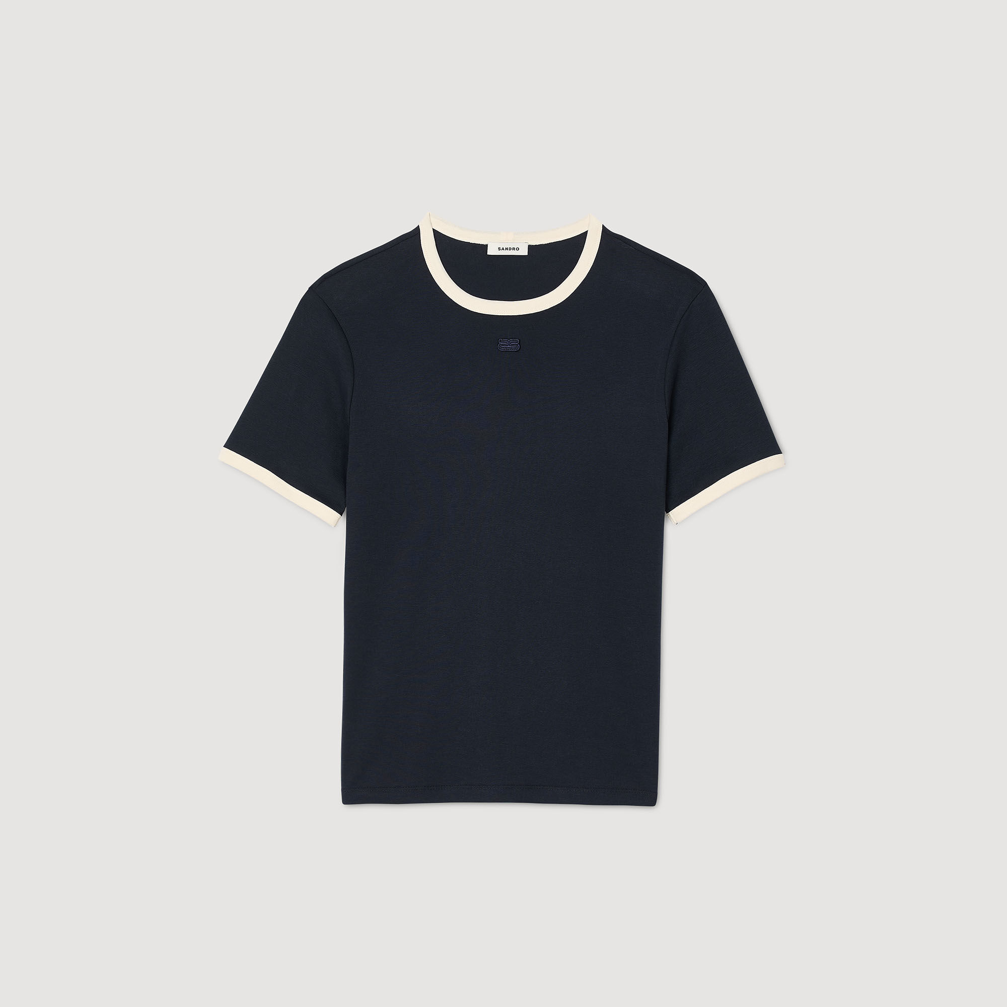 Camiseta bicolor con parche