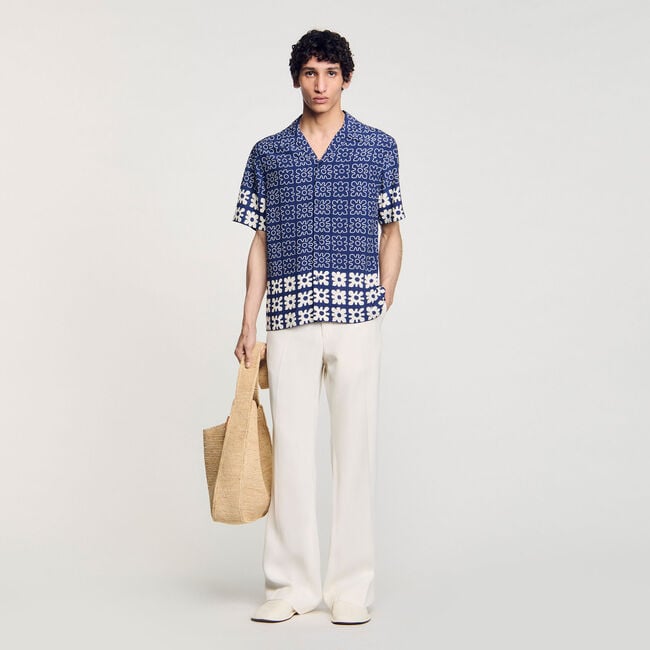 Camisa con estampado floral