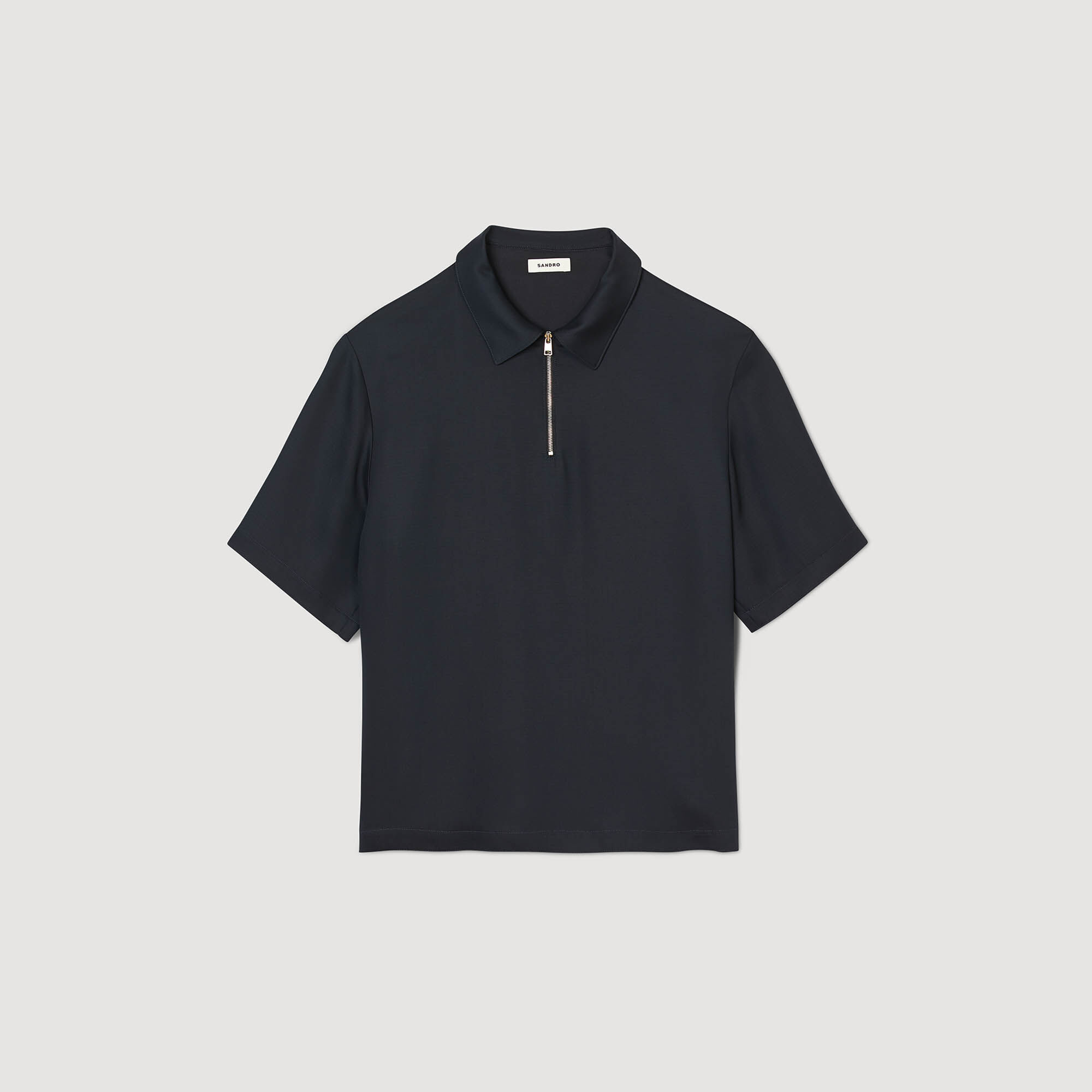 Camisa con cremallera en el cuello - Hombre | Sandro
