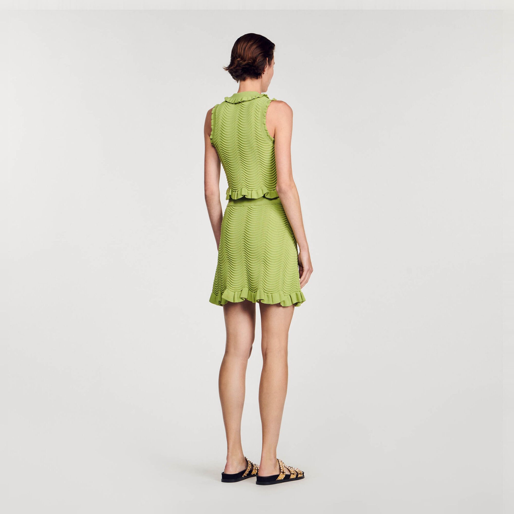 Falda corta de punto