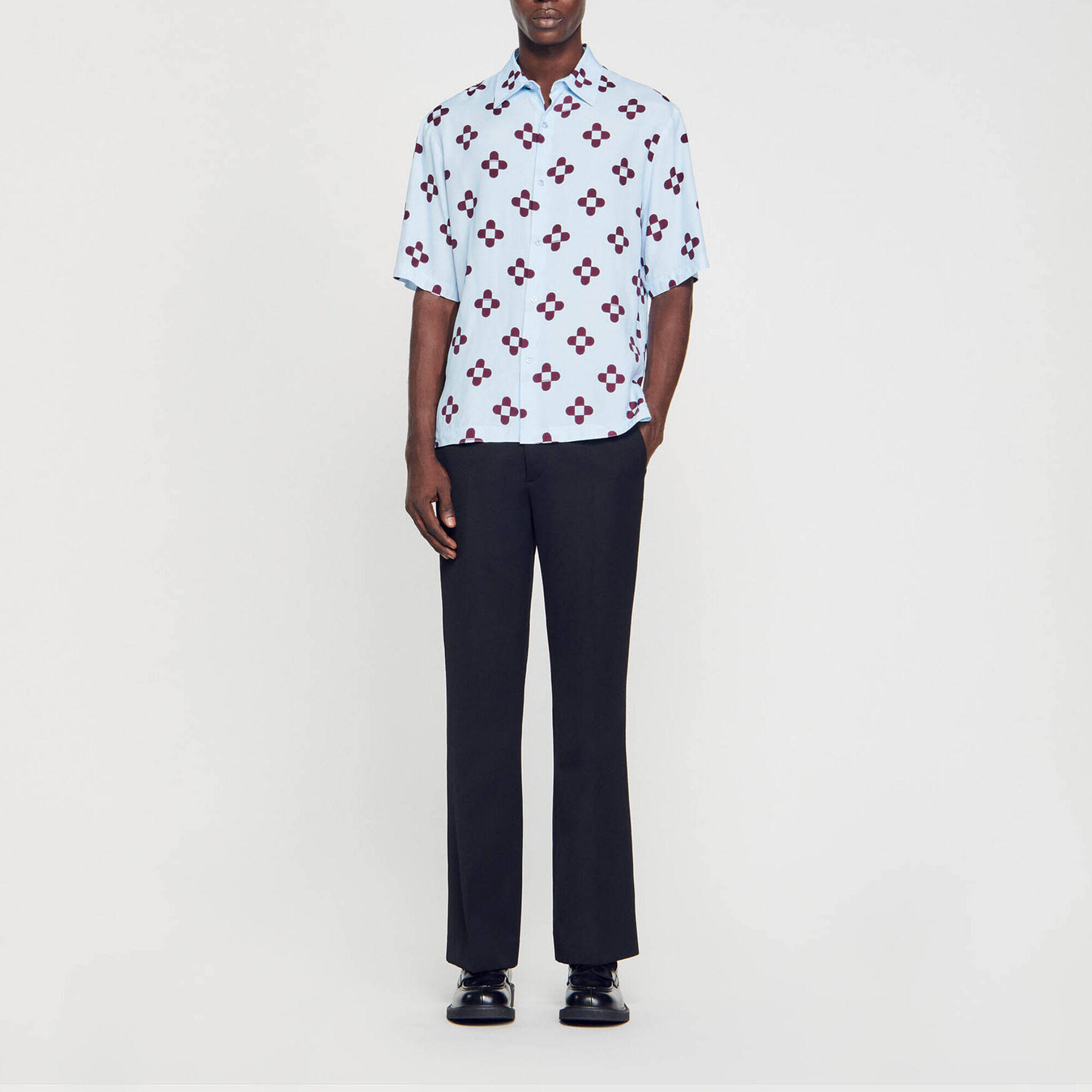 Camisa de manga corta Cross Flower - Hombre | Sandro