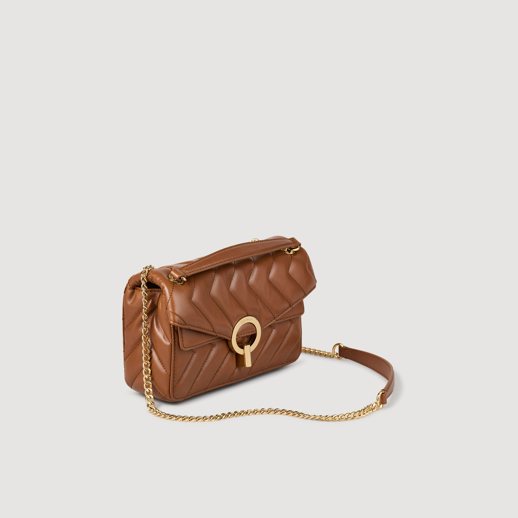 Bolso pequeño de cuero liso Yza