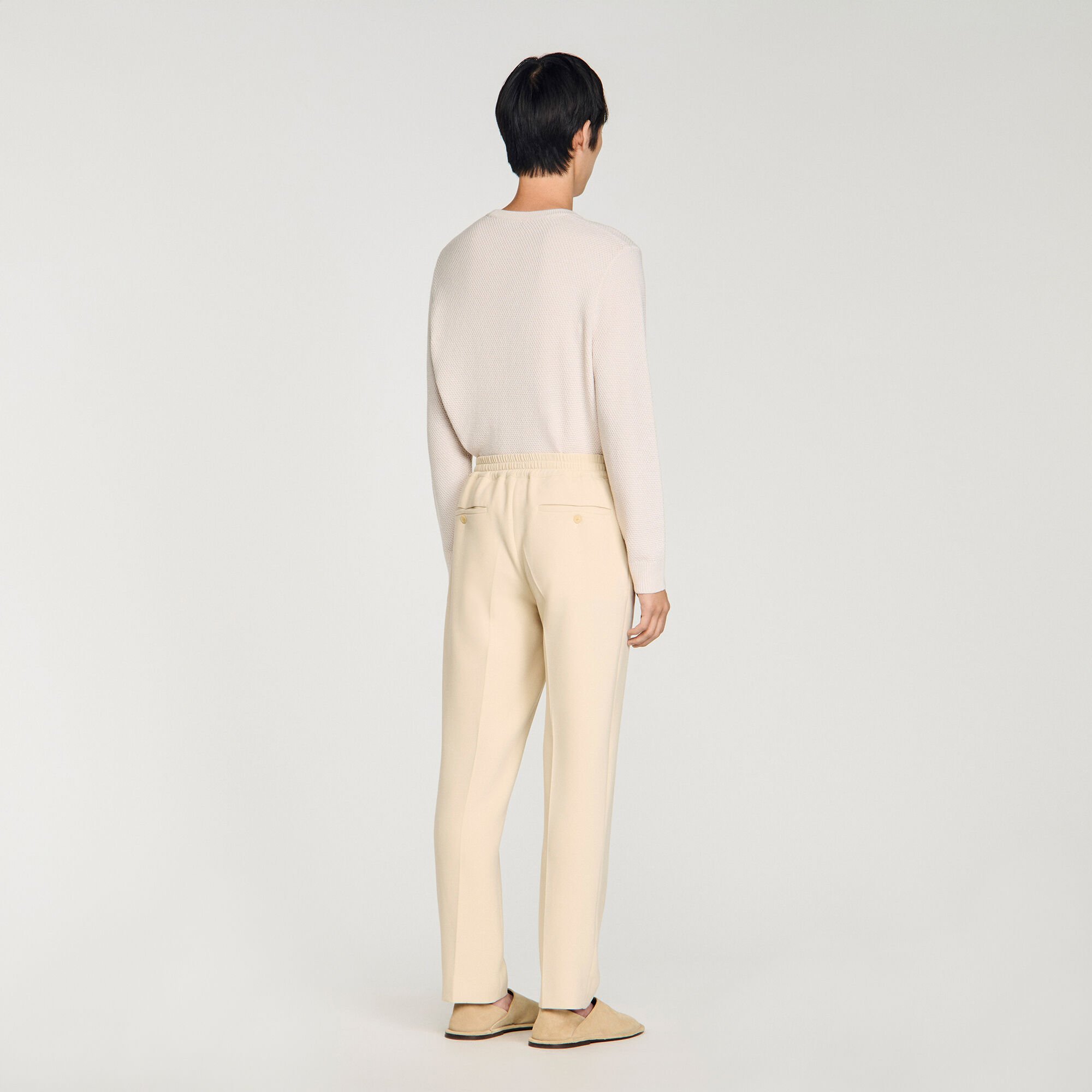 Pantalón recto elástico