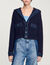 C&aacute;rdigan con detalles denim