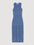 Vestido midi de punto