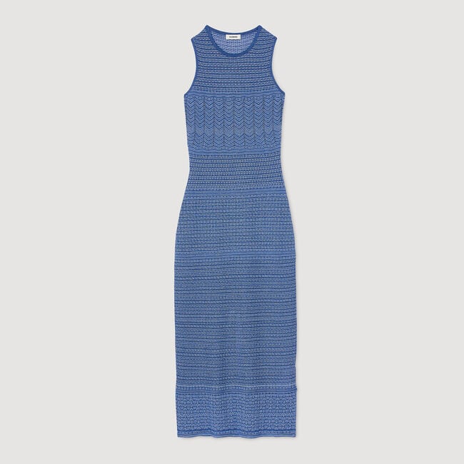 Vestido midi de punto