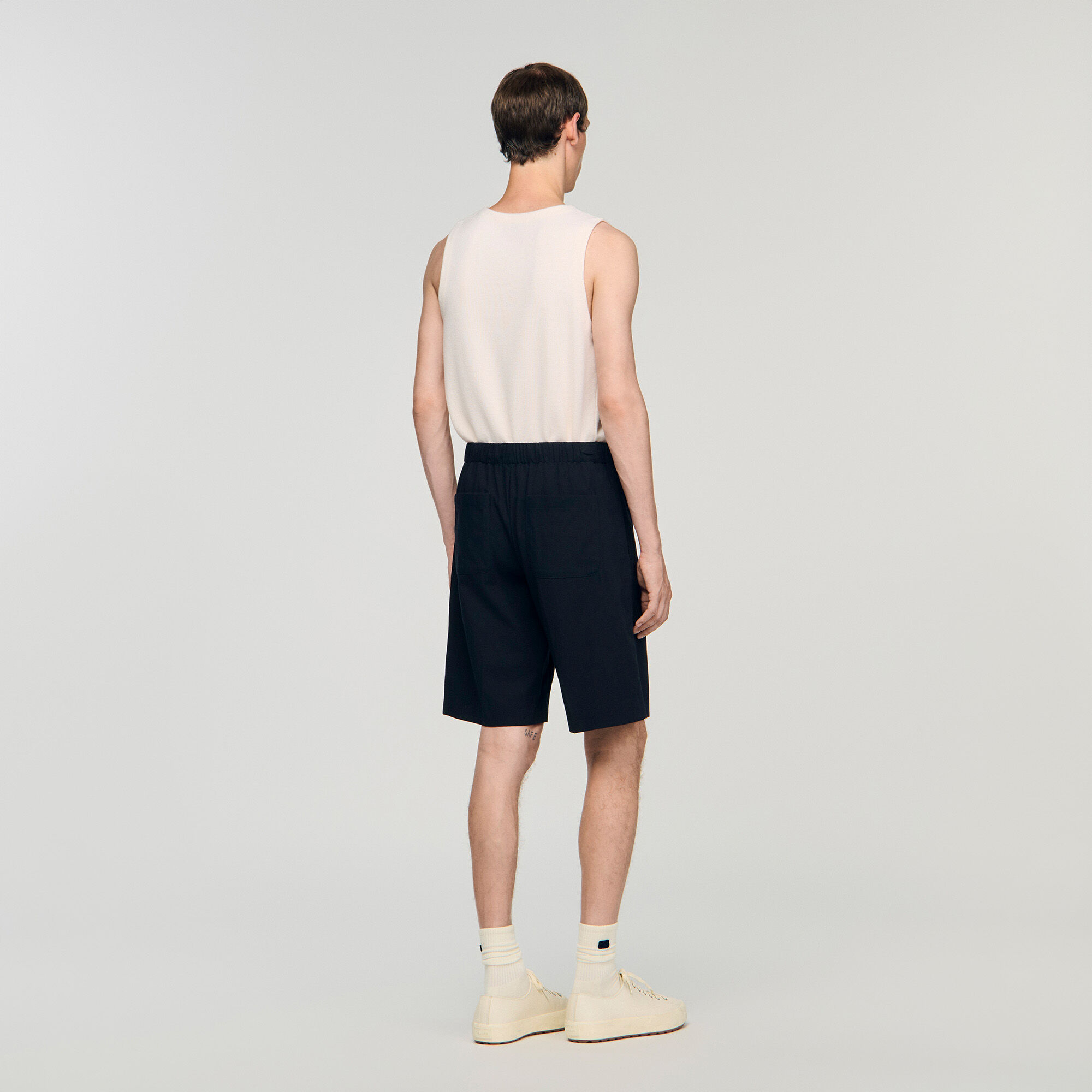 Pantalón de algodón cintura elástica