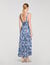 Vestido largo con estampado floral