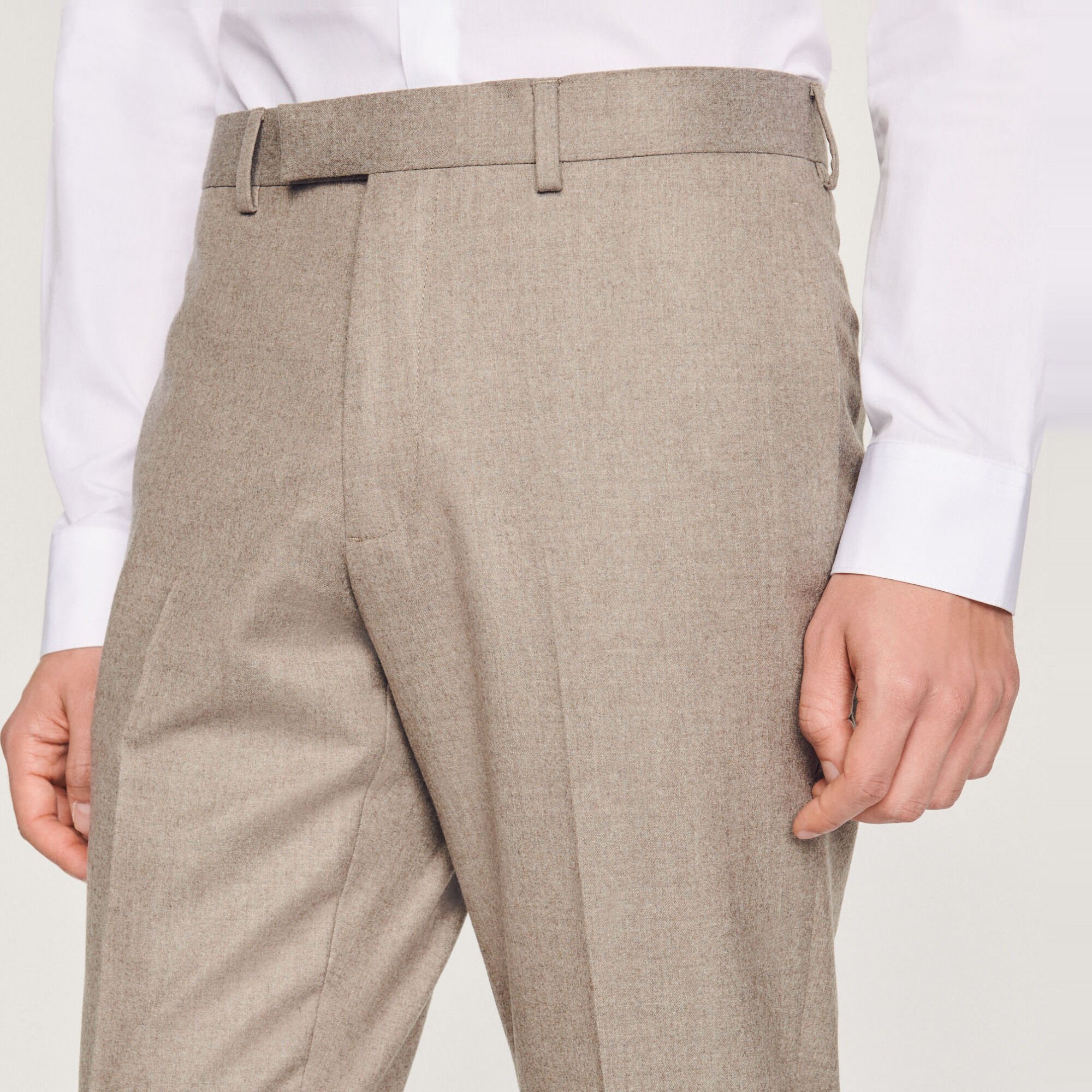 Pantalón de traje de franela