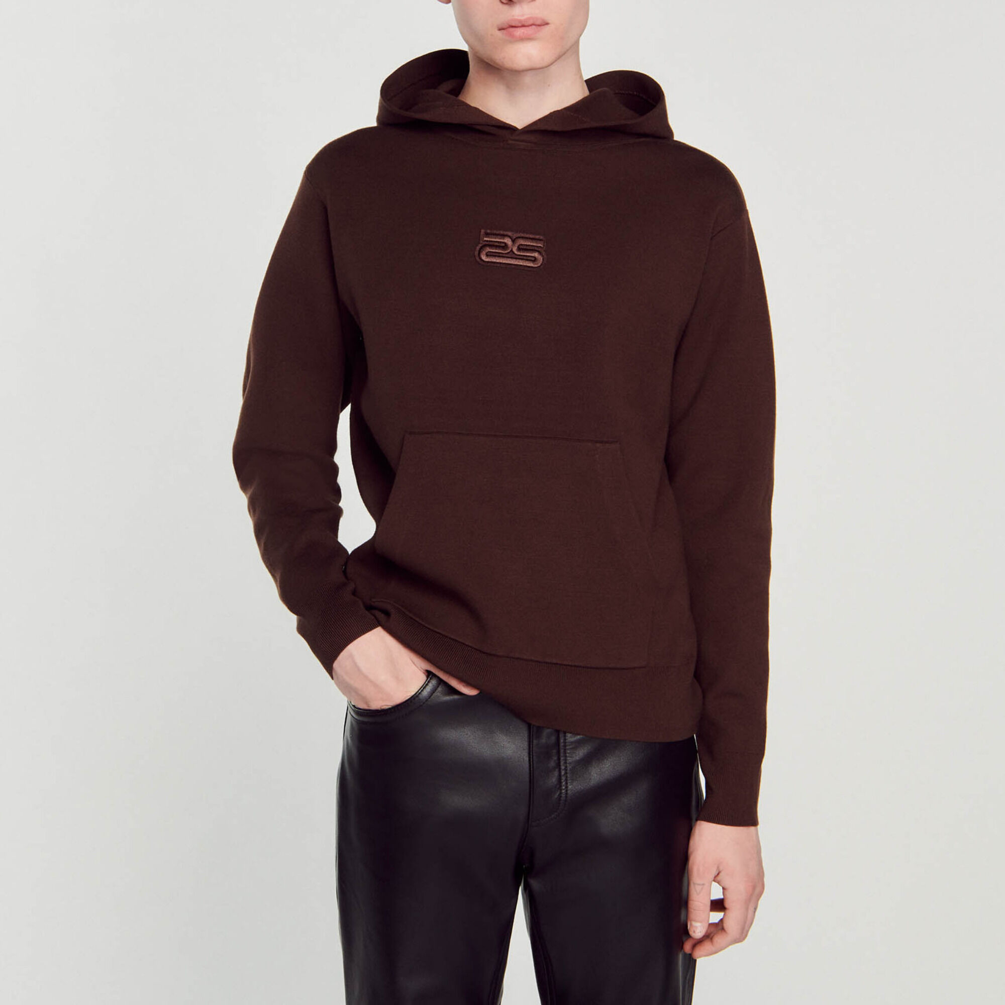 Sudadera de punto con capucha