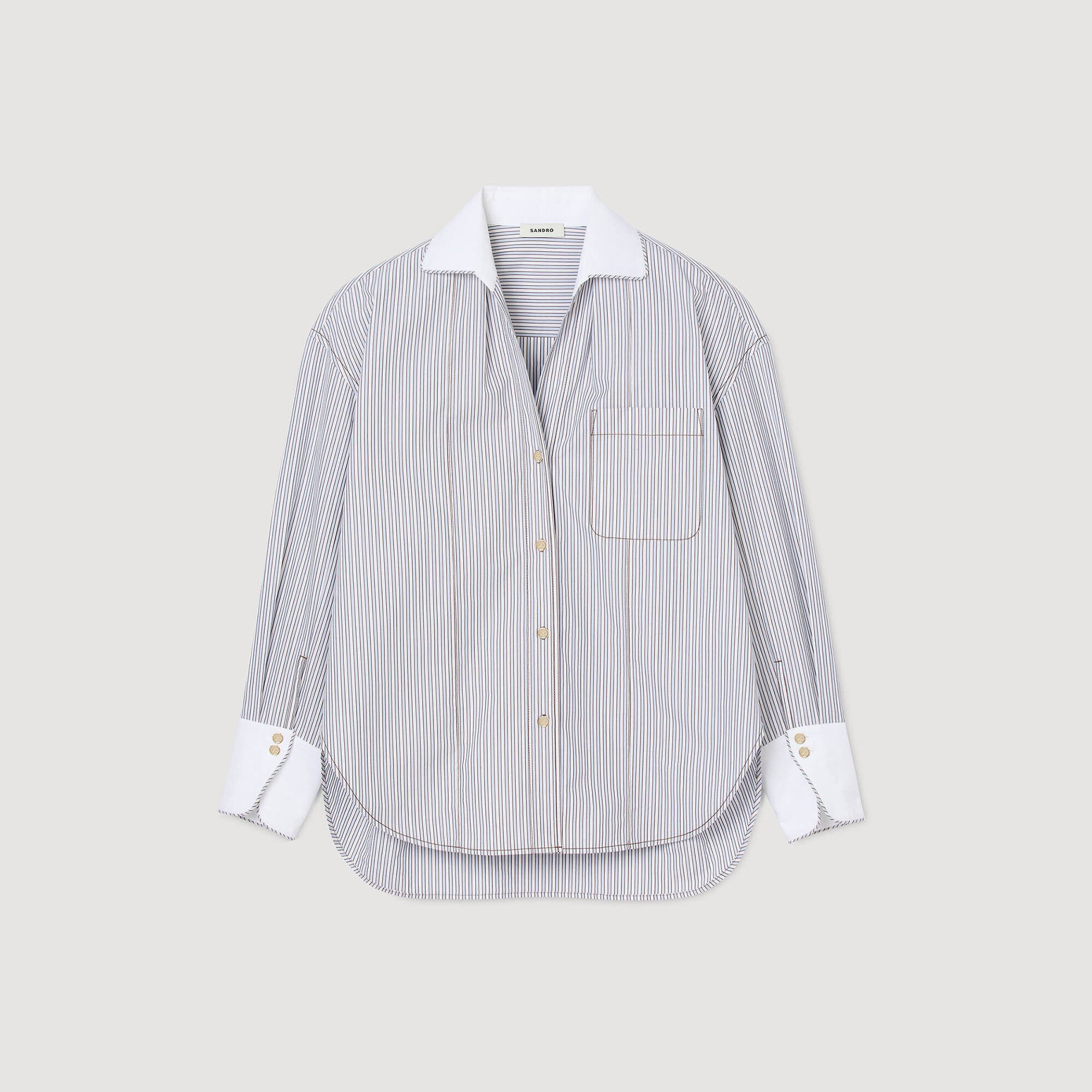 Camisa oversize a rayas